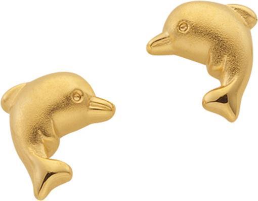 Muau Ohrstecker (Gelbgold)