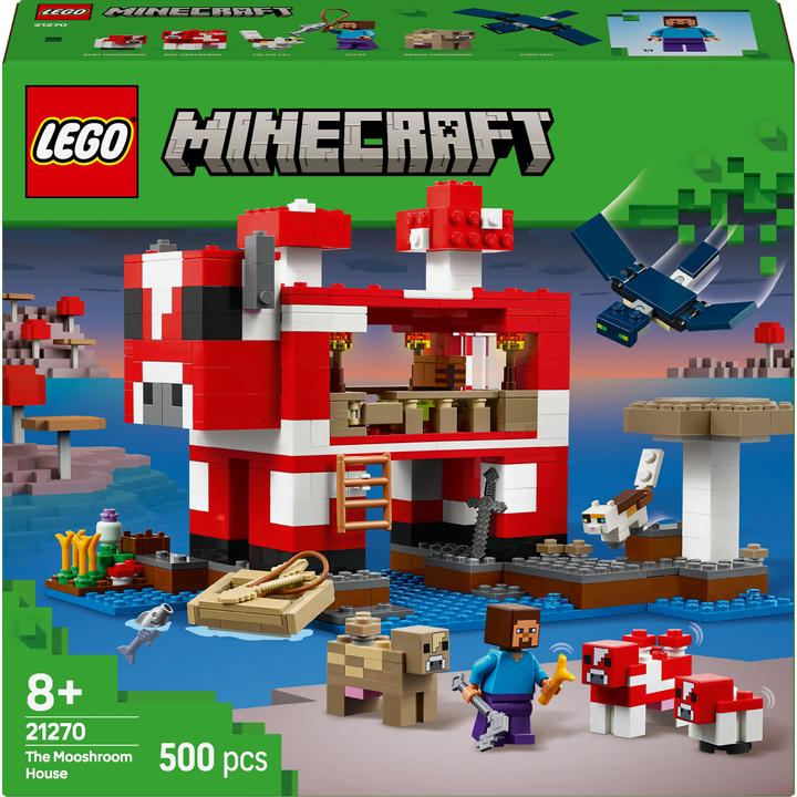Immagine prodotto LEGO Das Pilzkuh-Haus (21270, LEGO Minecraft)