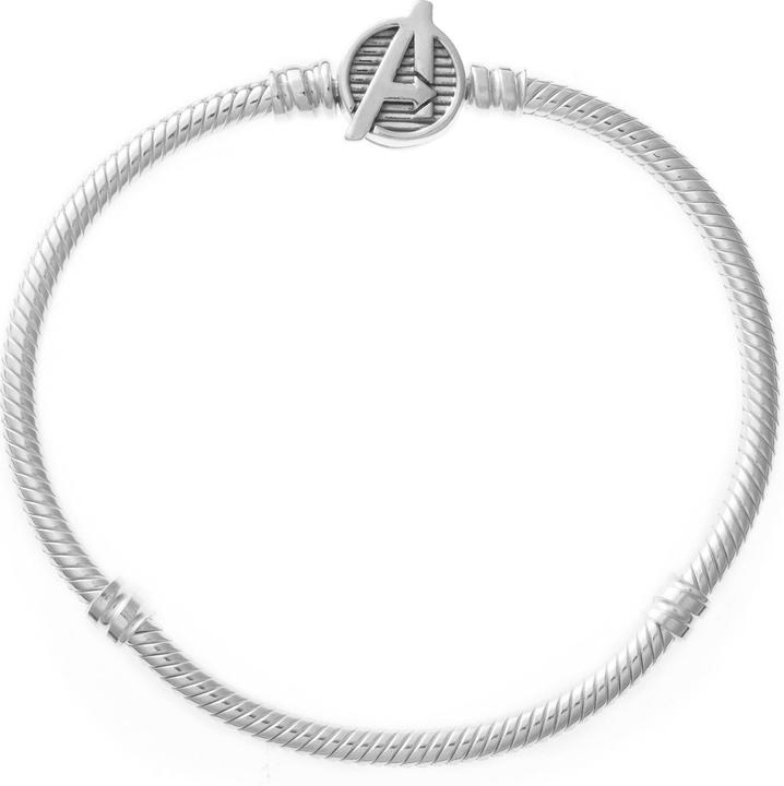 Immagine prodotto Pandora Moments Marvel The Avengers Logo Snake Chain Bracciale (21 cm, Argento 925)