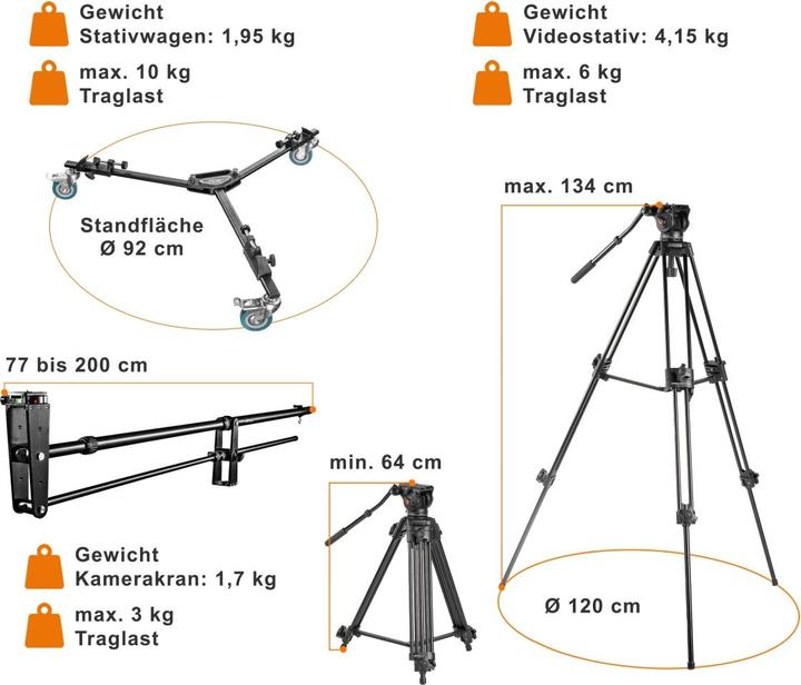 Produktbild Walimex pro pro Kamerakran Set Director Pro II (Metall)