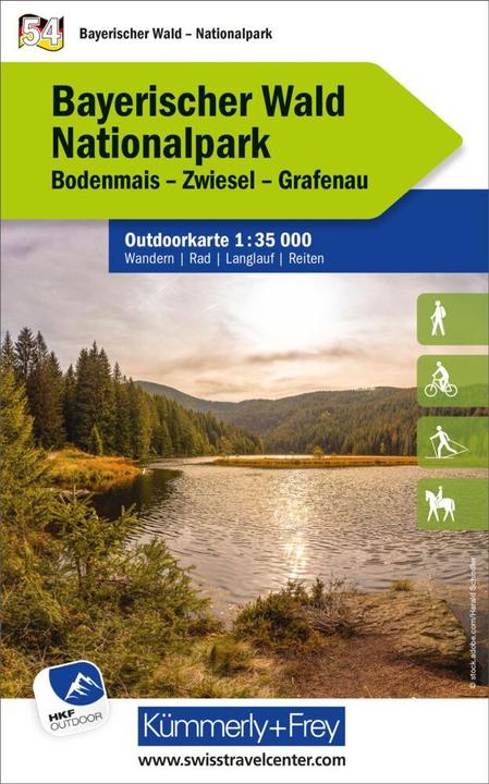 Actual product image Bavarian Forest National Park, No. 54, outdoor map 1:35,000