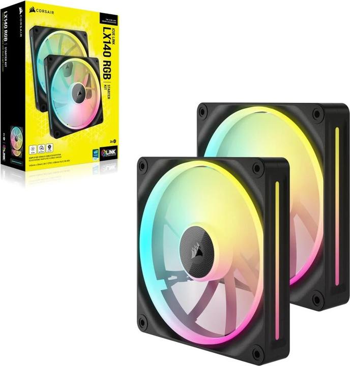 Actual product image Corsair iCUE LINK LX140 RGB (140 mm, 2 x)
