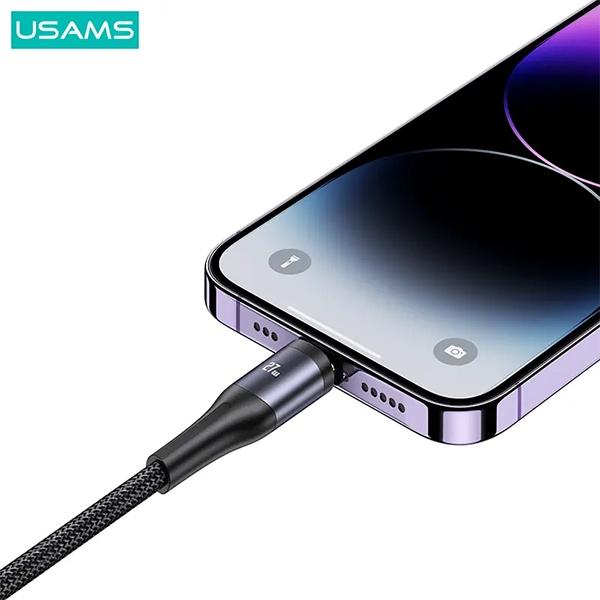 Image du produit Usams US-SJ600 U83 3IN1 Transparent Digital Display PD100W Fast Charging & Data Cable 1.2m C To C+L+M (1.20 m, USB 2.0)