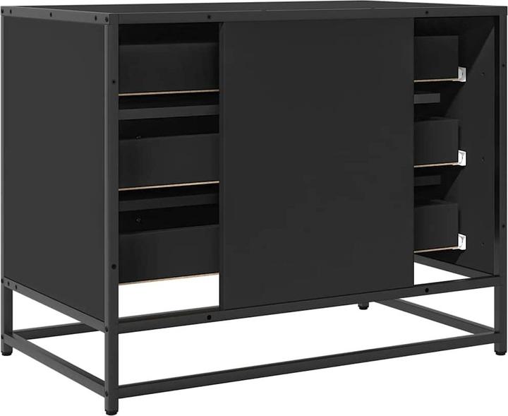 Produktbild VidaXL Schubladenschrank Schwarz 70x41x56 cm Holzwerkstoff Schubladenkommode