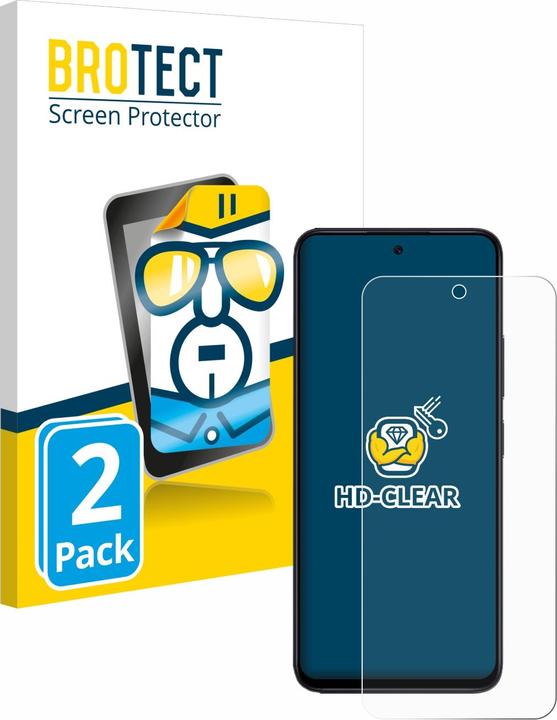 Actual product image BROTECT Screen Protector Clear (2 Piece, Xiaomi Redmi 12)
