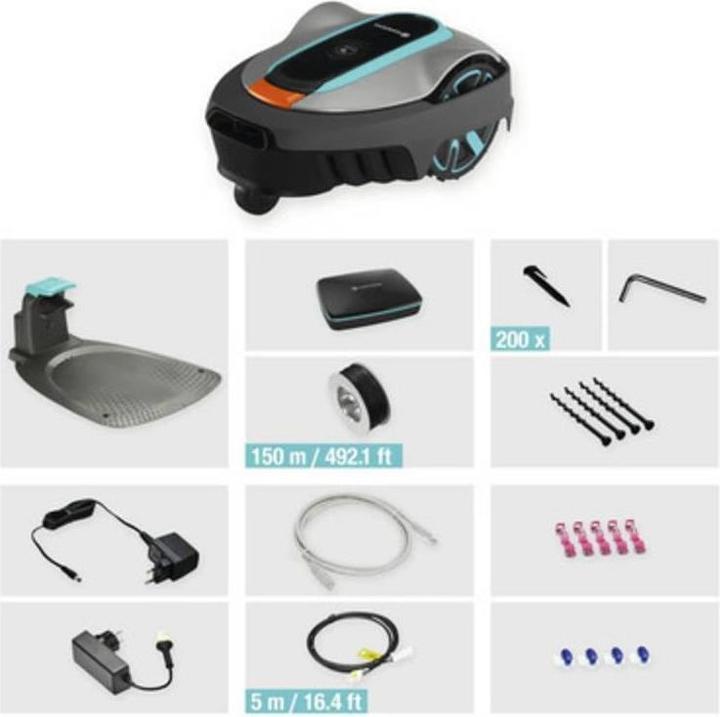 Actual product image Gardena smart SILENO city 400 square metre robotic lawnmower set (400 m²)
