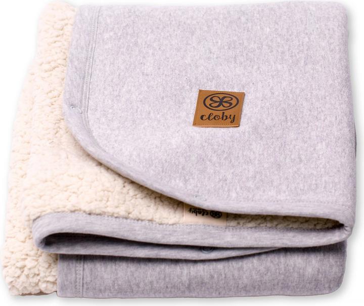 Produktbild Cloby Teddy Decke Blanket Grey (95 x 75 cm)