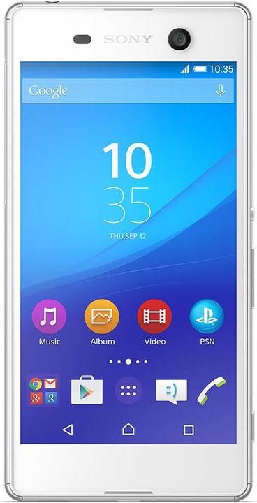 Actual product image Sony Xperia M5 (16 GB, White, 5", Single SIM, 21.50 Mpx, 4G)