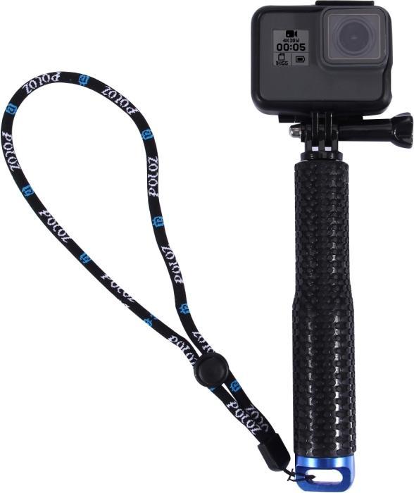 Actual product image Puluz Handheld Extendable Pole Monopod for GoPro, Insta360, DJI and Other Action Cameras, Length: 19-49cm