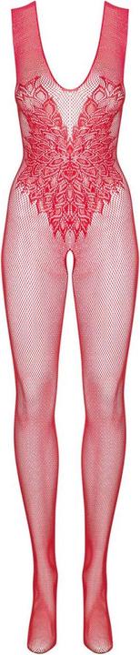 Produktbild Obsessive Bodysuit Ouvert aus Netz mit Blumenmuster (XL, XXL)