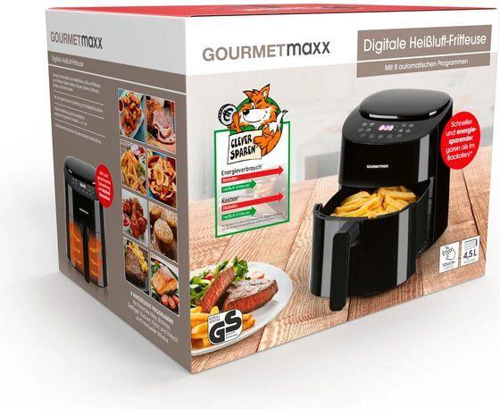 Produktbild Gourmetmaxx Heissluft-Fritteuse Digital Schwarz, Detailfarbe: Schwarz