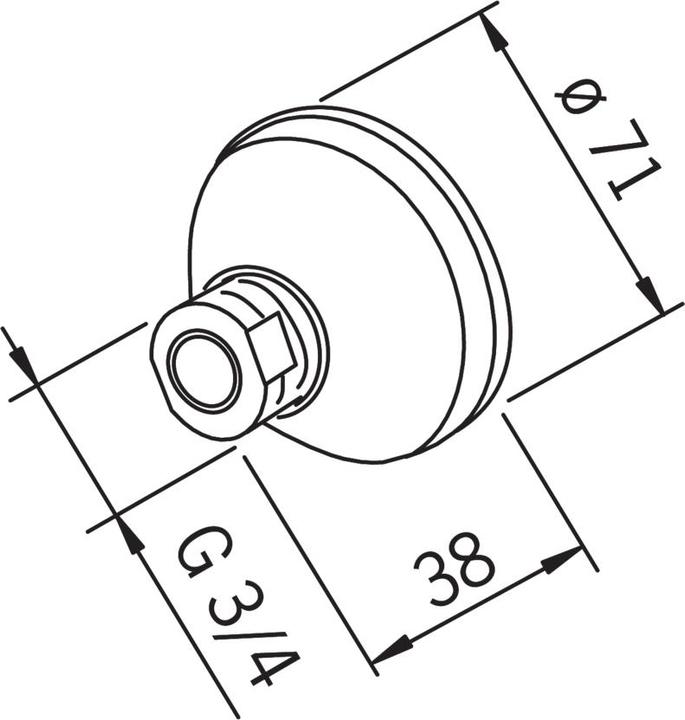 Image du produit Oras mont.forskrun. 3.4x12 mm - T.cu-Rør