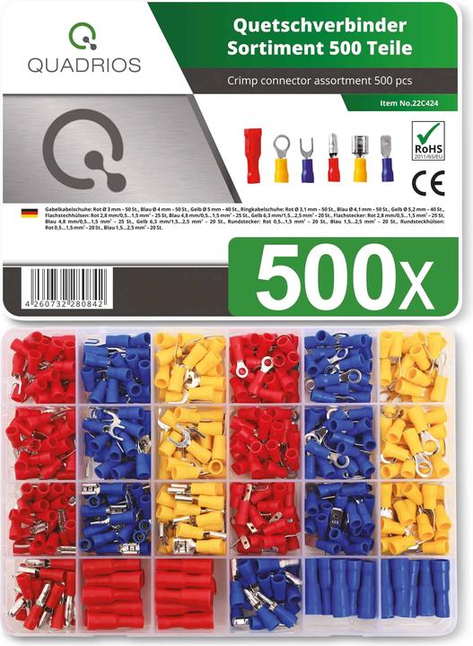 Actual product image Quadrios Crimp connector assortment