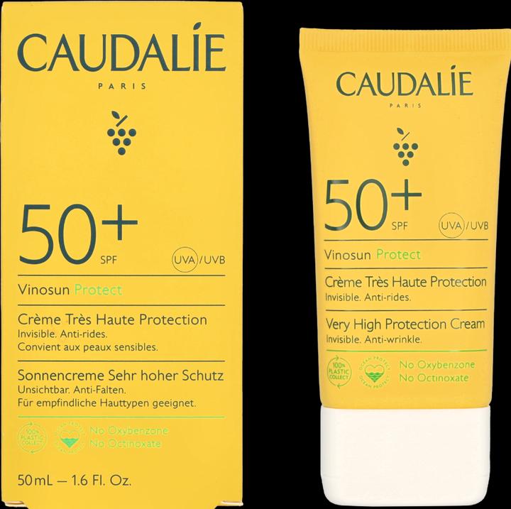 Produktbild Caudalie Vinosun Haute Protecting Sun (Sonnencreme, SPF 50, 50 ml, 72 g)
