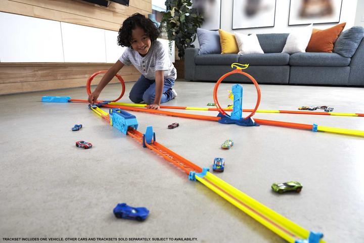 Image du produit Hot Wheels Track Builder Unlimited - Coffret Lancement Turbo - Petite Voiture / Circuit - Dès 6 ans