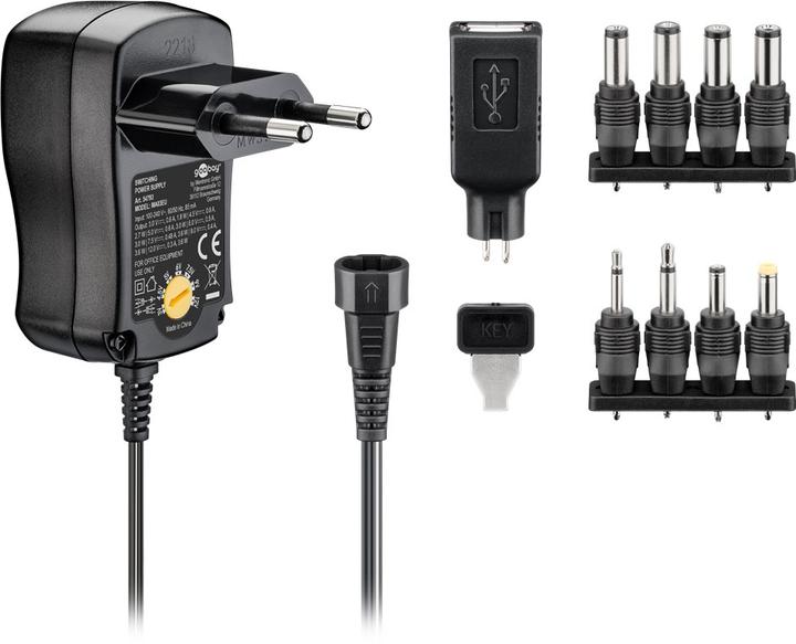 Immagine prodotto Goobay Alimentazione universale 3 V - 12 V 0,3A