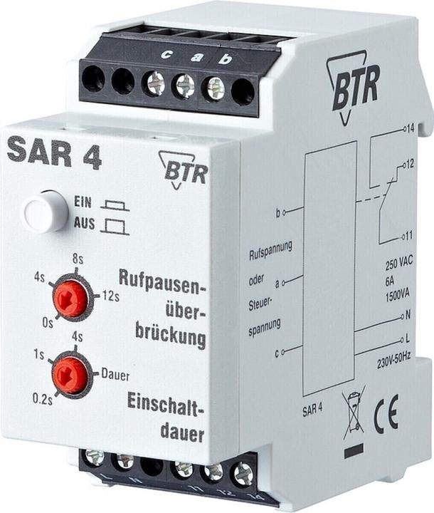 Image du produit Metz Connect BTR SAR 4 fonctions réglables f. Montage sur rail DIN / Veuillez tenir compte des données