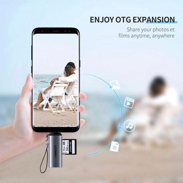 Immagine prodotto Ugreen Lettore di schede 2in1 (USB-C)