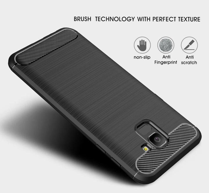 Produktbild König Design Handyhülle für Samsung Galaxy J6 Schutzcase Backcover Bumper Etuis Rahmen Grau (Samsung Galaxy J6)