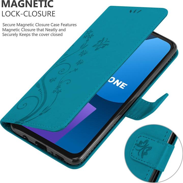 Produktbild Cadorabo Hülle für Fairphone 5 mit Blumen Muster (Fairphone 5)