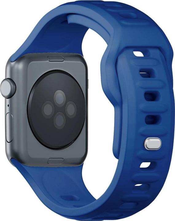Produktbild 3MK Silicone Watch Strap Niebieski/Blue dla Apple Watch 42/44/45/49mm (Silikon, Edelstahl, 3, 4, 9, Ultra)