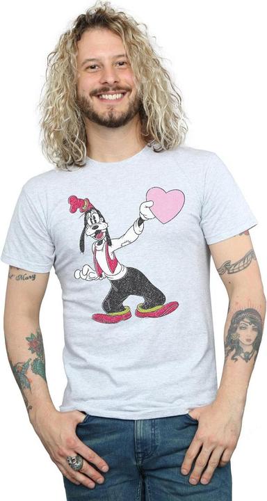 Actual product image Disney Mens Goofy Love Heart T-Shirt (XL)