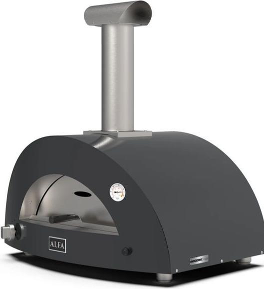 Produktbild Alfa Forni Moderno 2 Pizze Hybrid-Pizzaofen Ardesia Grey (Pizzaofen Gas)