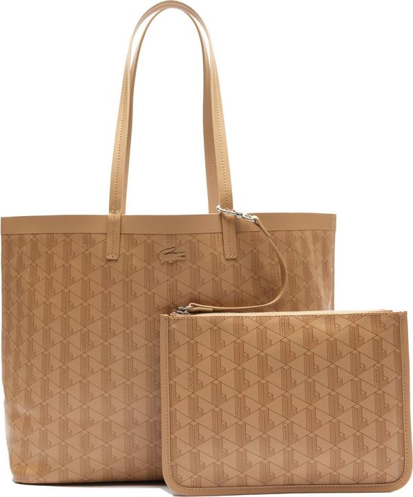 Lacoste Zely Monogram Tote With Matching Pouch