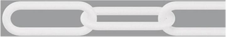 Actual product image Dörner + Helmer 128961 Barrier chain white plastic 25m (25 m)