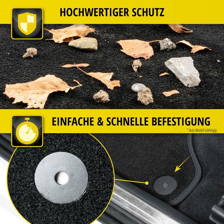 Produktbild Walser Premium Fumatten für Audi A7 Sportback 10/2017-Heute (2 Vordermatten + 2 Rückmatten)