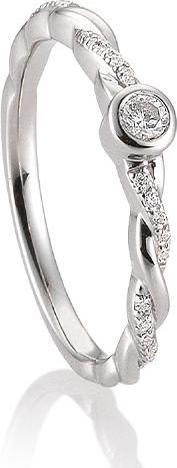Image du produit Breuning BAGUE - BRILLE. 0,176 Ct. H/si (60, Or 585/14 K)