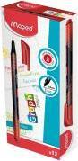 Maped Graph Peps Deko Fineliner rot (12 Stk) (Rouge, 12 x)
