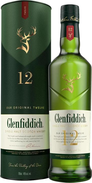 Produktbild Glenfiddich 12 Years (Single Malt, Scotch Whisky, 1 x 70 cl)