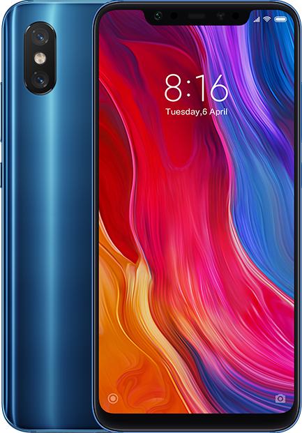 Produktbild Xiaomi Mi 8 (128 GB, Blue, 6.21", Dual SIM, 12 Mpx, 4G)