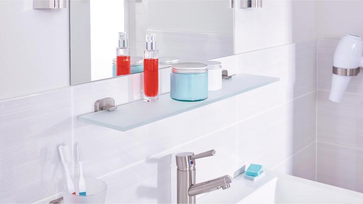 Produktbild tesa ESTEETIC Glasablage inkl. Klebelösung ohne Bohren