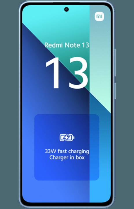 Actual product image Xiaomi Redmi Note 13 (512 GB, Ice Blue, 6.67", Hybrid Dual SIM, 108 Mpx, 4G)