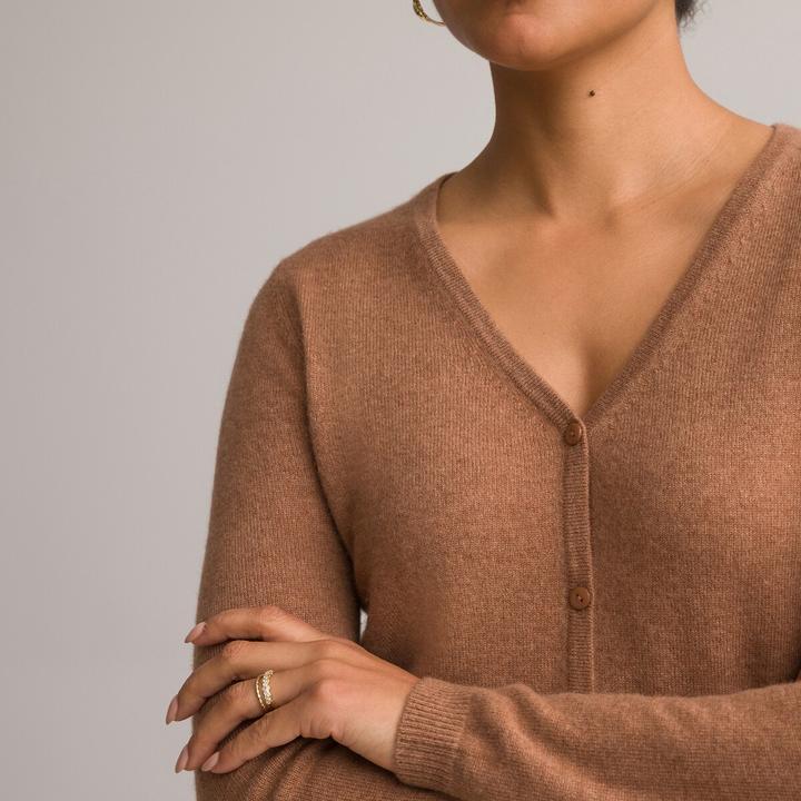 Actual product image Anne Weyburn Pure cashmere fine cardigan (50)