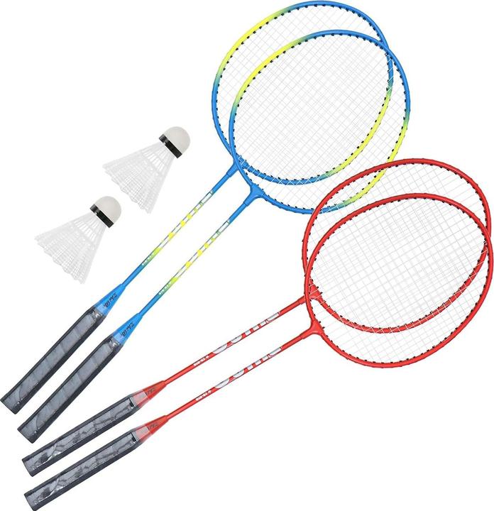Image du produit Splash & Fun Kit de badminton avec filet et volants en plumes