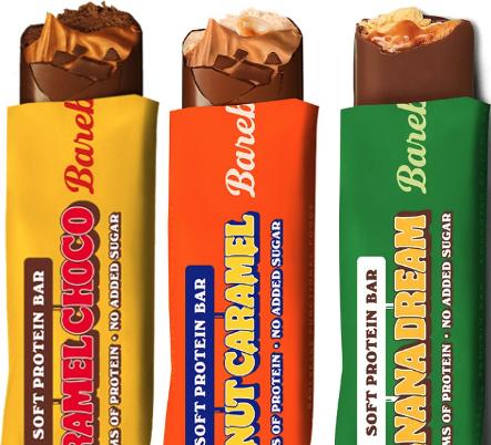 Image du produit Barebells Barre de protéines douce (Caramel Choco, 12 pcs, 660 g)