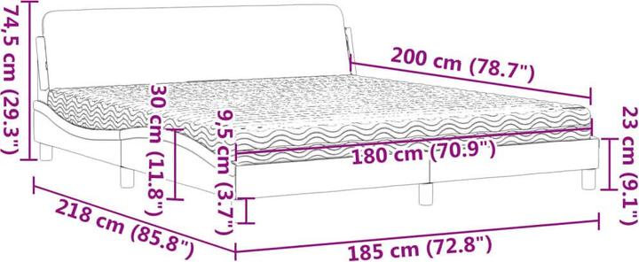 Actual product image VidaXL Khloe (180 x 200 cm)