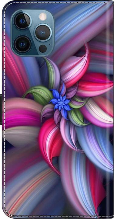 Image du produit Art iPhone 15 Pro Livre Etui avec porte-carte Fleur (Apple iPhone 15 Pro)