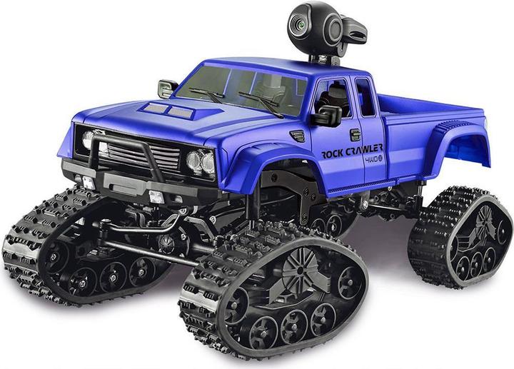 Actual product image Amewi RC AMX Pickup Truck FPV RTR blue with wheels & chains 4WD (RTR Ready-to-Run)