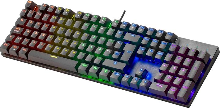 Actual product image Mars Gaming MK422 Black RGB Gaming Keyboard Brown Mechanical Switch US Language (US, Cable)