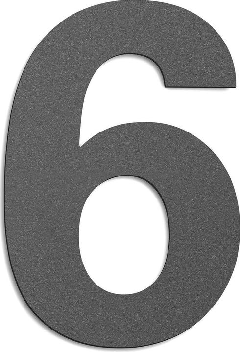 Actual product image CMD House number large IP44 anthracite Made in Germany CMD-G6anthracite