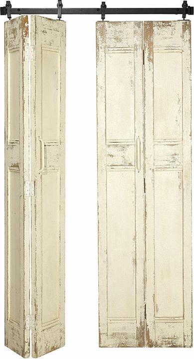Immagine prodotto Loberon Porta scorrevole a libro Auberisse bianco antico/nero
