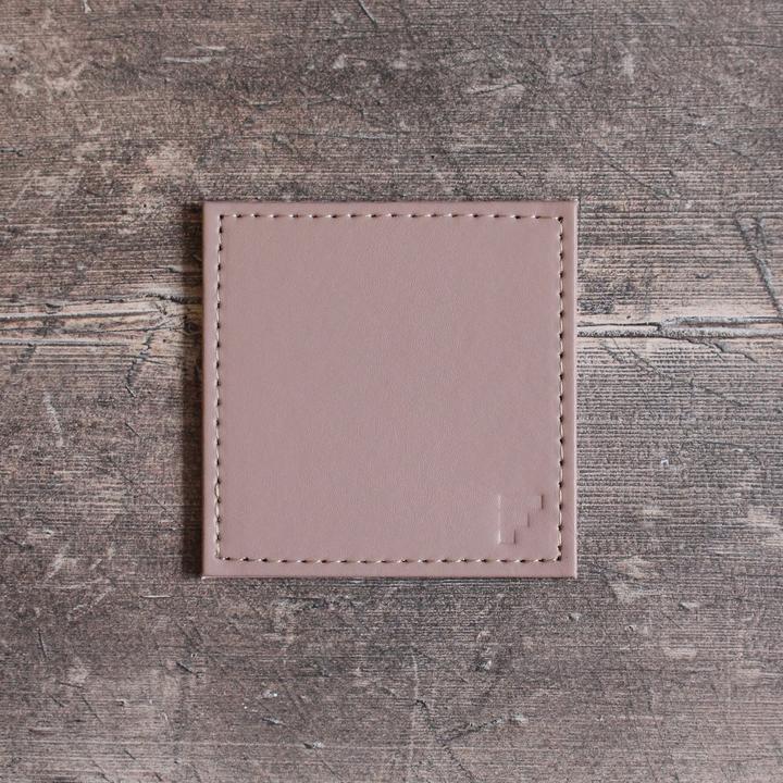 Actual product image Freeform DUO - Coaster Old Pink/Stone, Set of 4 (Glass coaster)