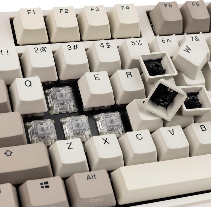 Actual product image Ducky Origin Vintage Gaming Keyboard, Cherry MX-Speed-Silver (US) (US, Cable)