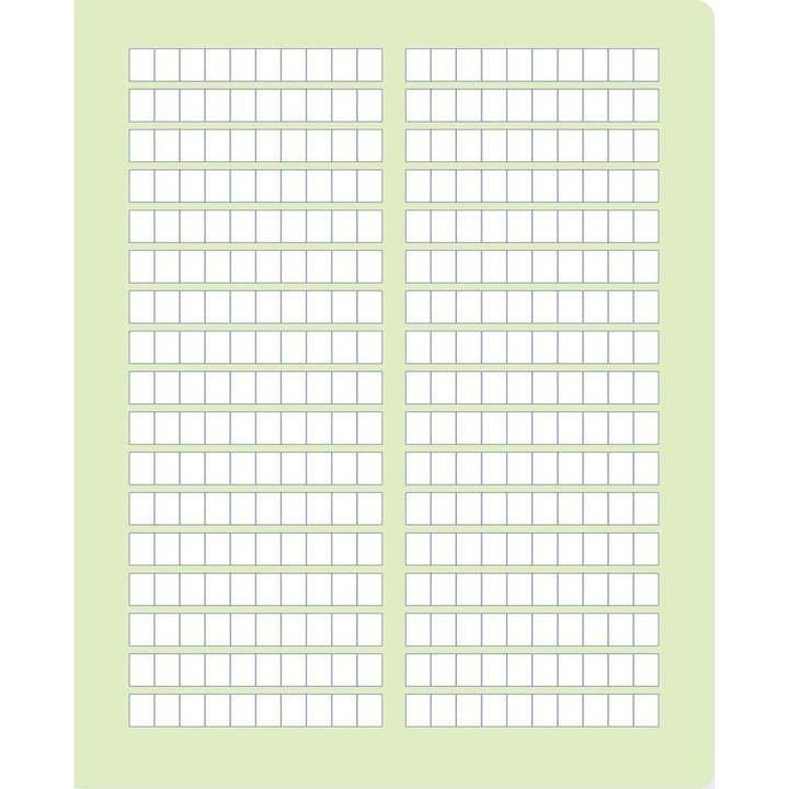 Actual product image Ursus Exercise book R.2 19.5 x 24 cm quarto, squared, green (19.5 x 24 cm, Checked, Soft cover)