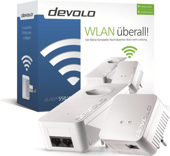 Actual product image Devolo dLAN 550 WiFi Starter Kit (500 Mbit/s)