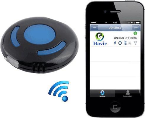 Actual product image Hermex HAVIR Bluetooth Anti-Lost for Apple - Black (iOS)